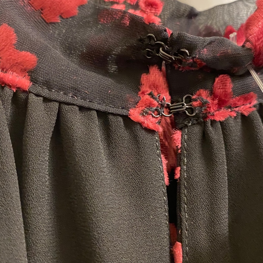 Ramy Brook "Naima" velvet burnout cocktail dress. - Picture 5 of 16